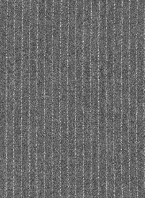 Light Weight Gray Stripe Tweed Pants - StudioSuits