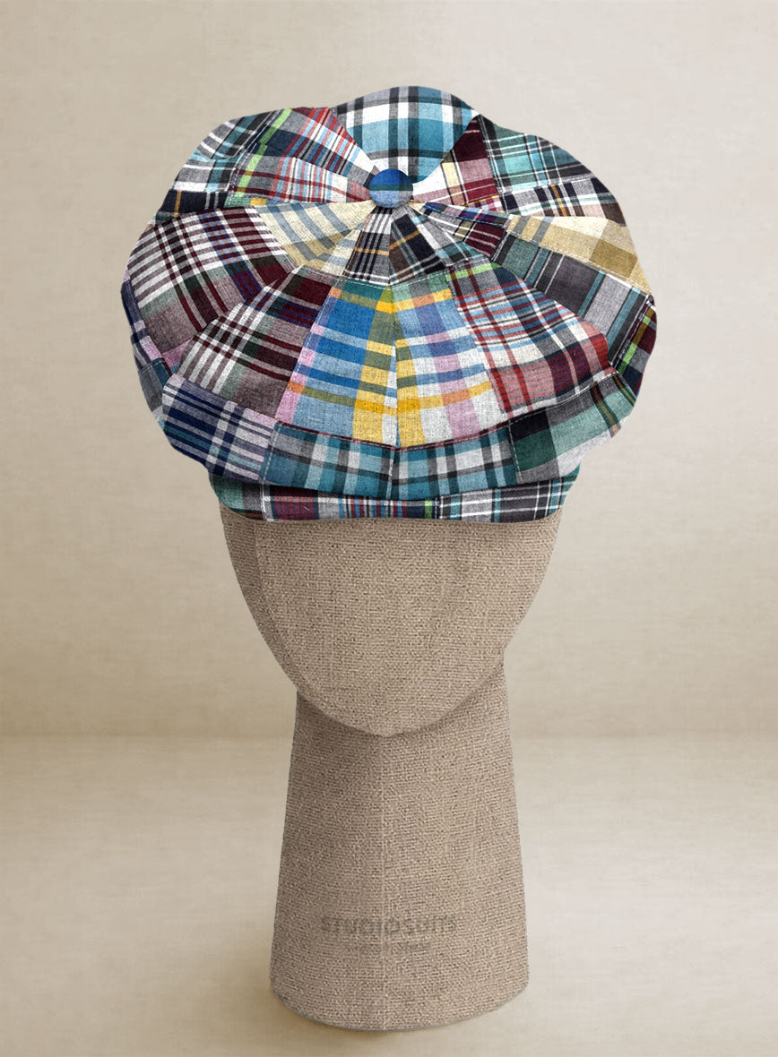 Madras Patchwork Newsboy Cap – StudioSuits