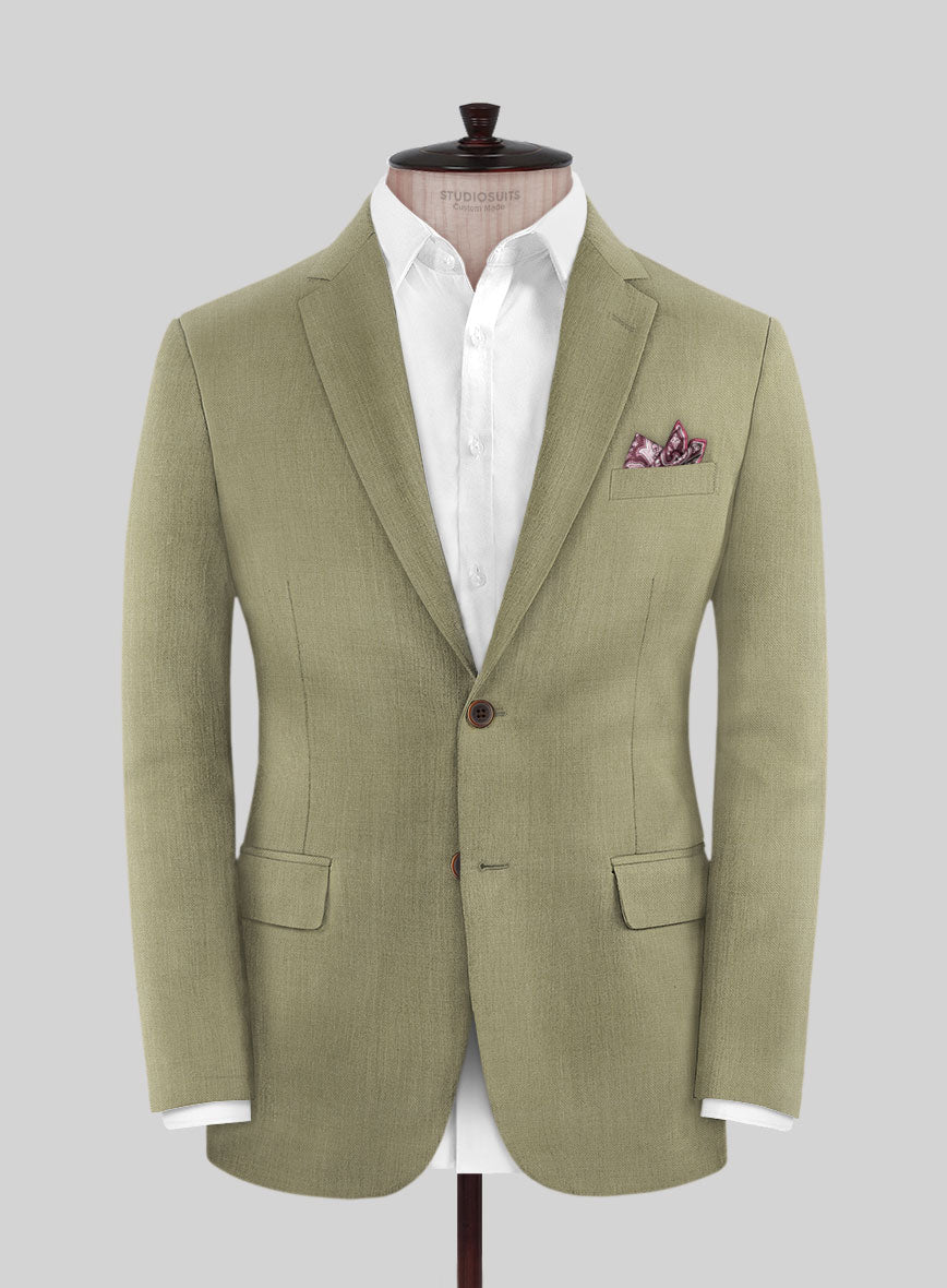Marco Stretch Dark Khaki Wool Suit - StudioSuits