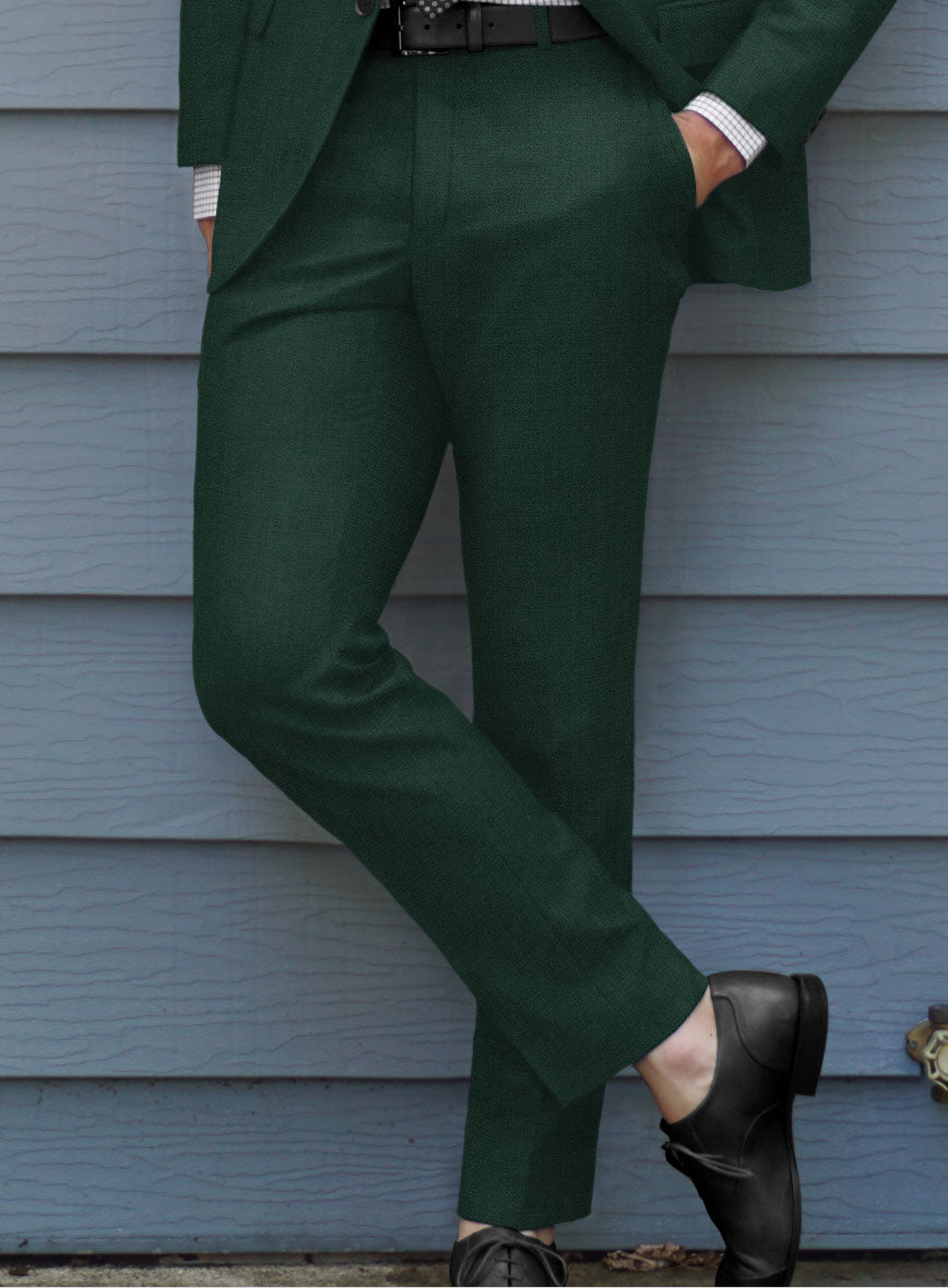 blue dress for baby girl Marco Stretch Emerald Green Wool Pants – StudioSuits