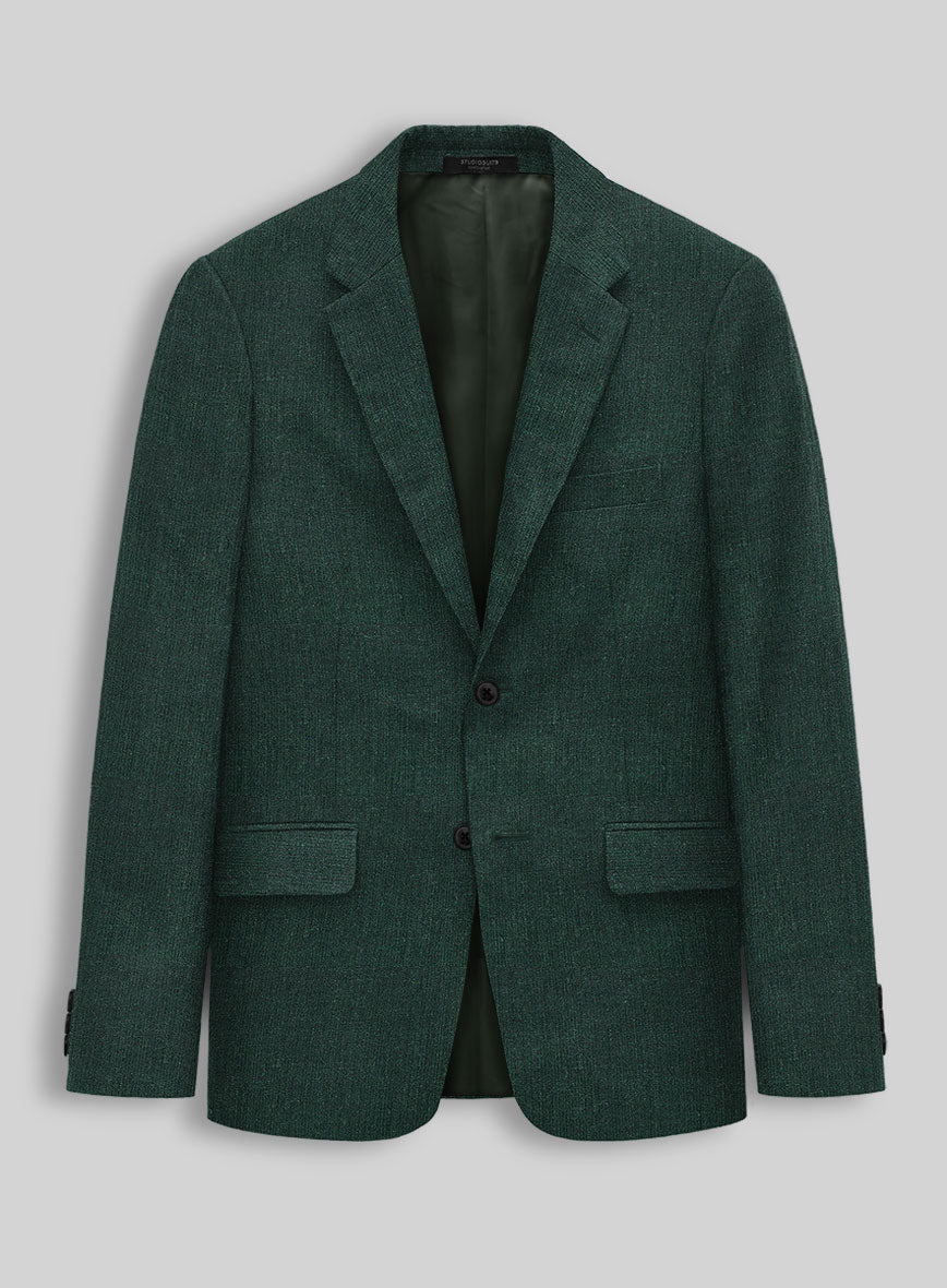 Martini Green Pure Linen Jacket