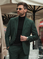 Martini Green Pure Linen Suit - StudioSuits