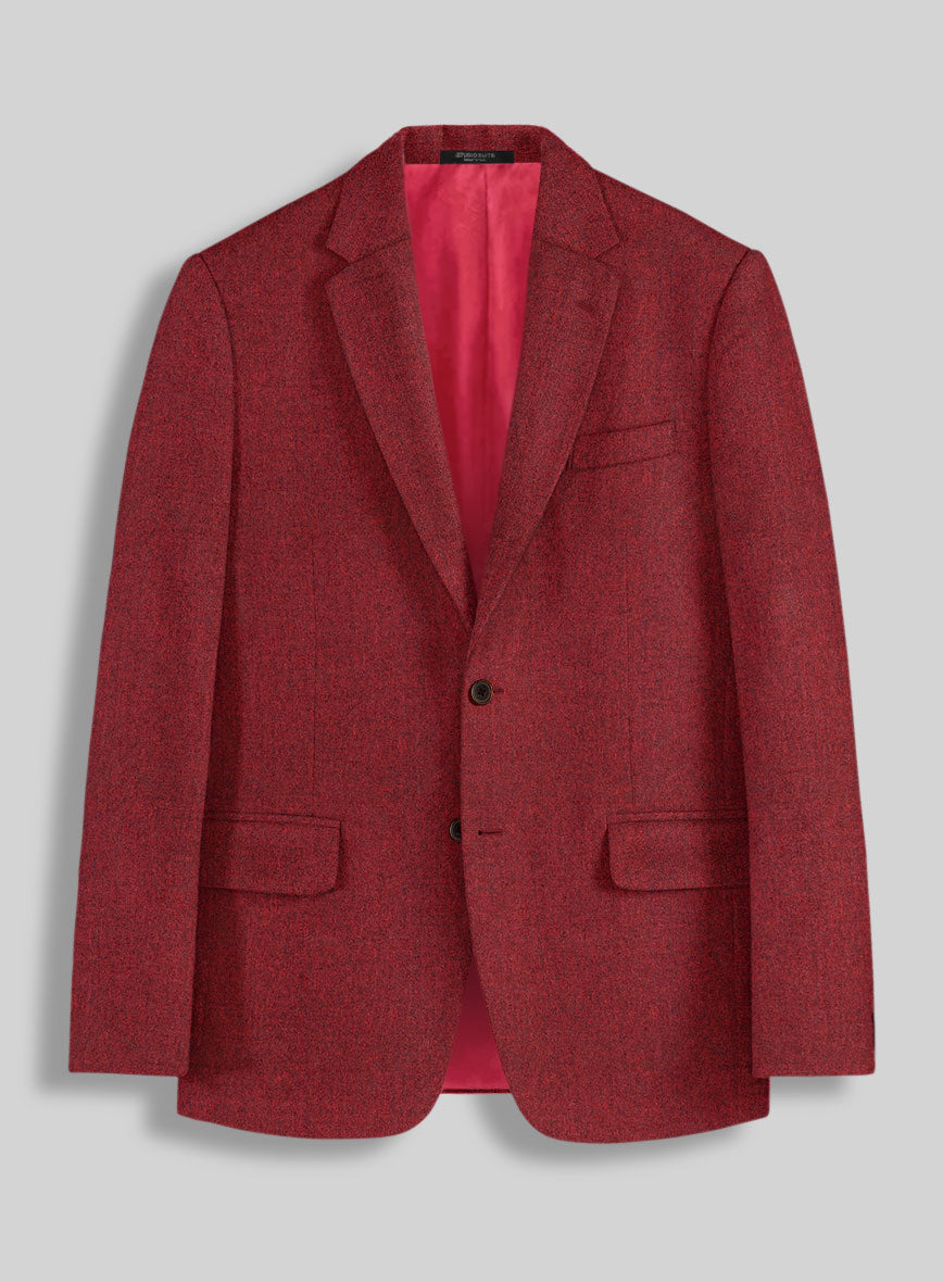 Melange Titan Red Tweed Jacket