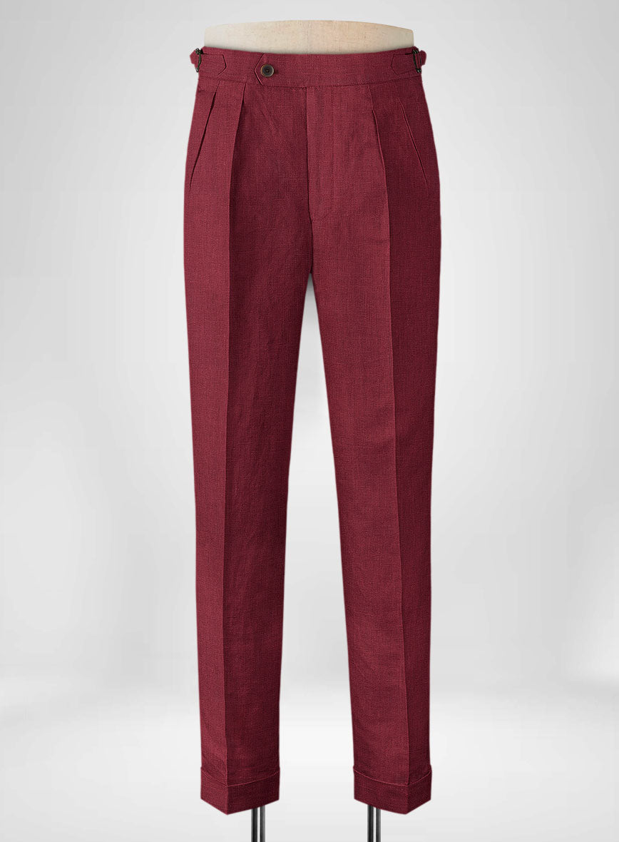 Maroon & Light Fawn Solid Woollen Trouser (Pack of 2) main image 0