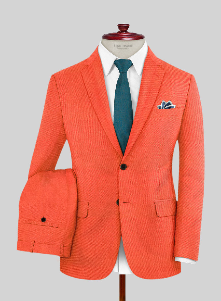 Muted Neon Orange Suit – StudioSuits