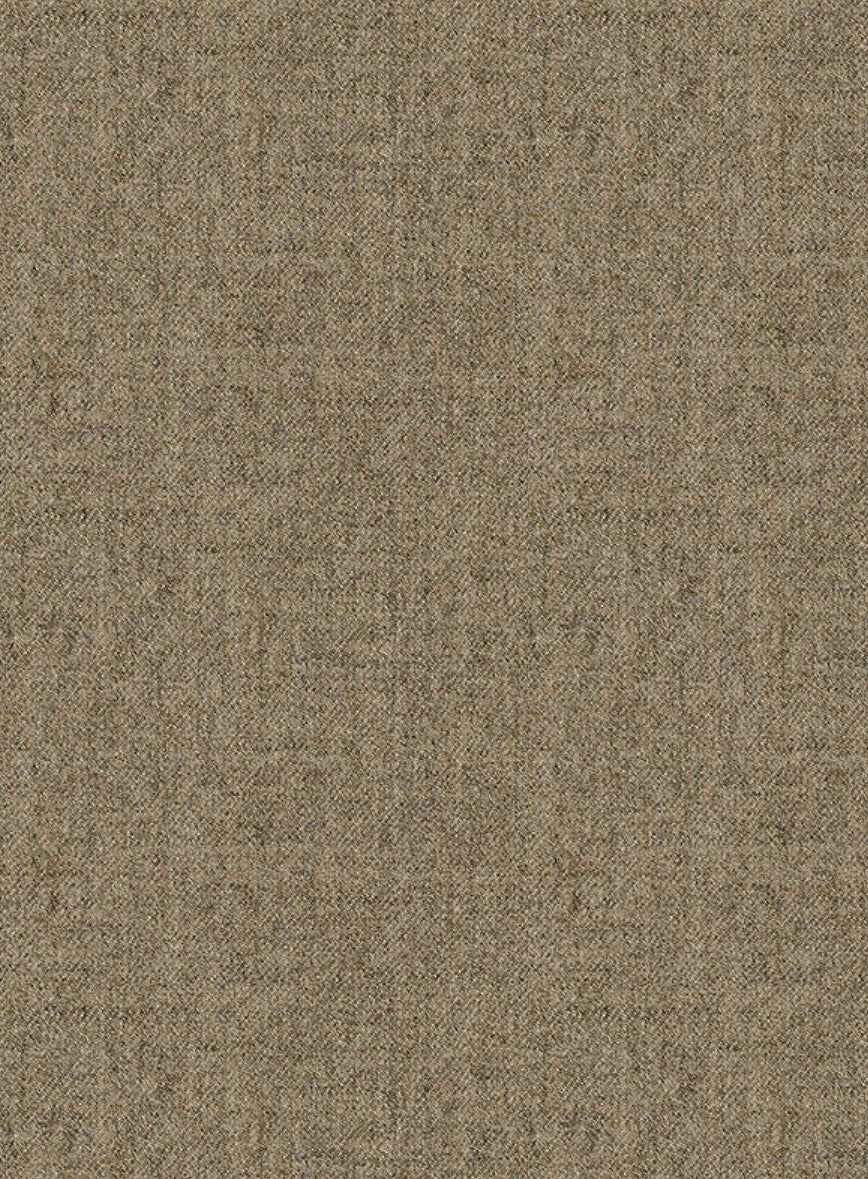 Naples Melange Brown Tweed Pants - StudioSuits