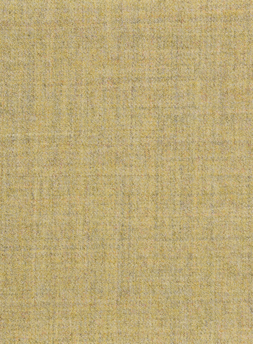 Naples Ochre Yellow Tweed Pea Coat - StudioSuits