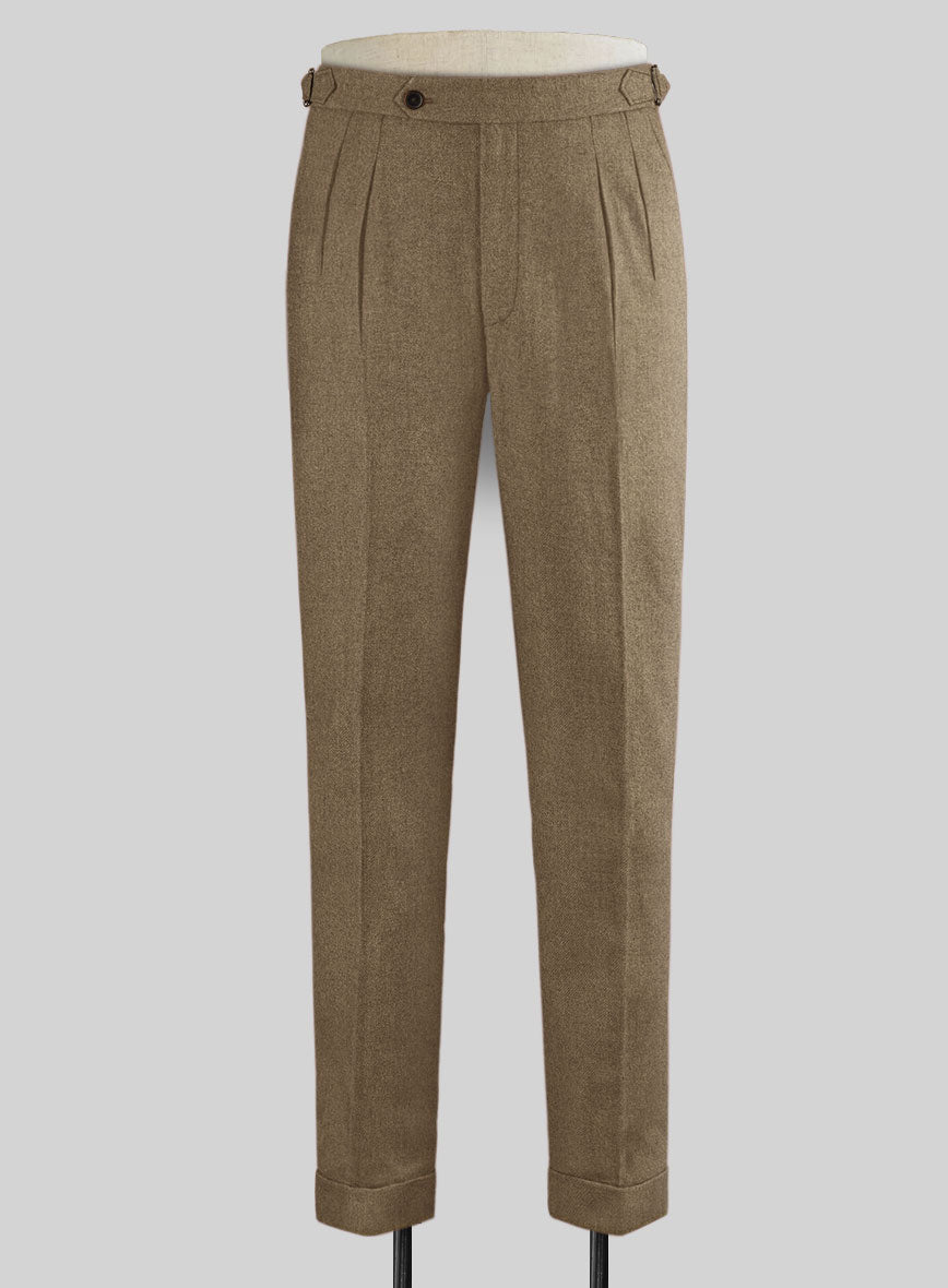 Naples Sahara Highland Tweed Trousers - StudioSuits