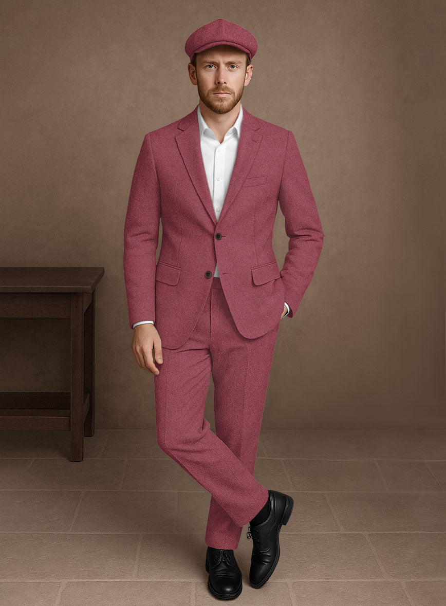 pink tweed dress suit Custom Pink Tweed Long Coat Dress Suit  Plus Size, Any Length