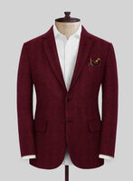 Naples Wide Herringbone Mahogany Tweed Suit - StudioSuits