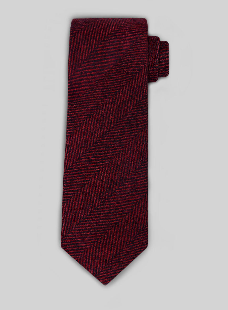 herringbone tweed tie