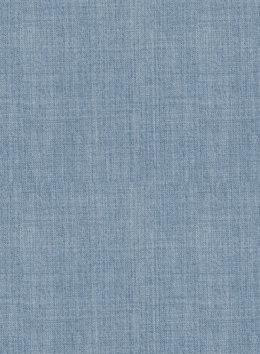 Napolean Stretch Light Blue Wool Tuxedo Suit - StudioSuits