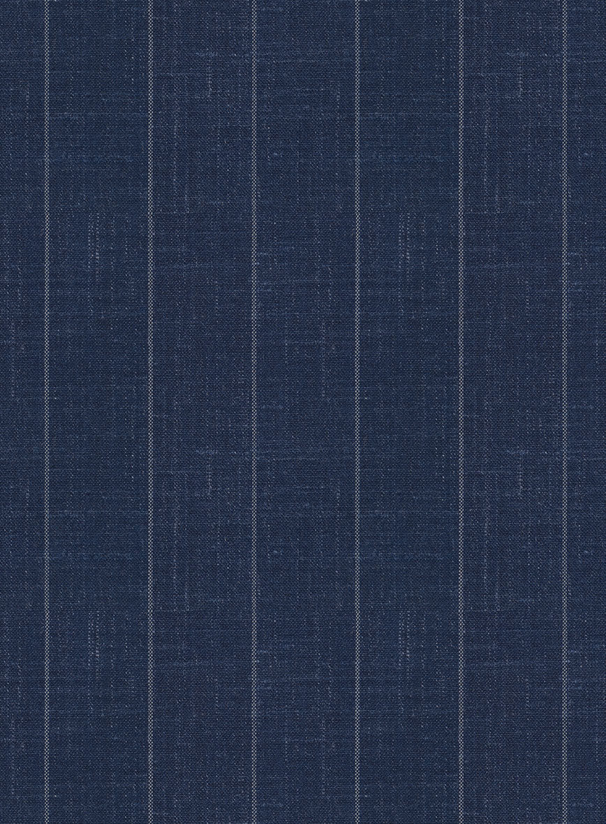 Napolean Artisan Band Blue Wool Suit - StudioSuits