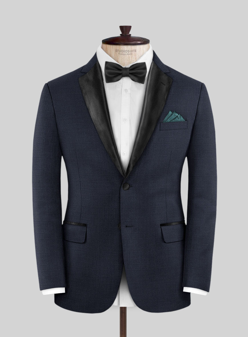 Blue Rayon Tuxedo, Waist Coat and Bow Set