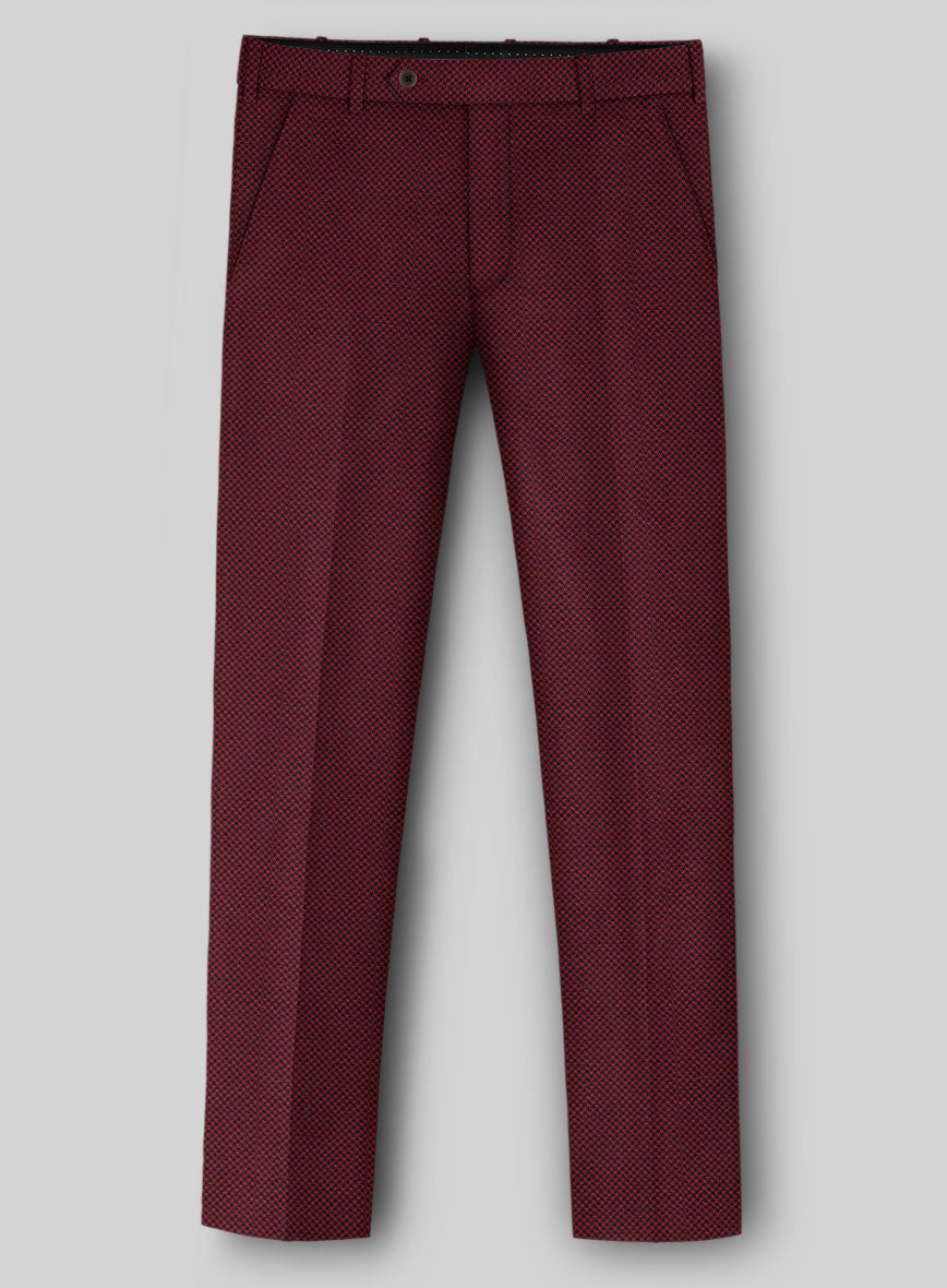 Napolean Cherry Bomb Wool Pants - StudioSuits