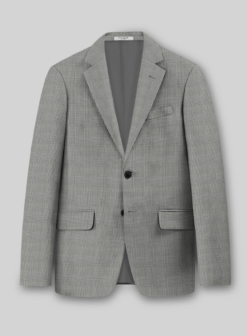 Napolean Classic Glen Wool Jacket - StudioSuits