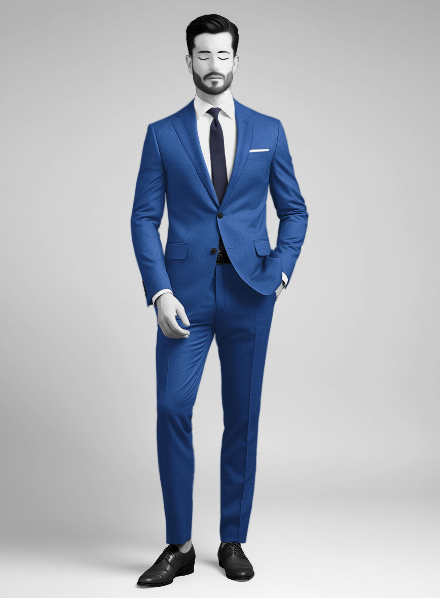Napolean Dodger Blue Wool Suit – StudioSuits