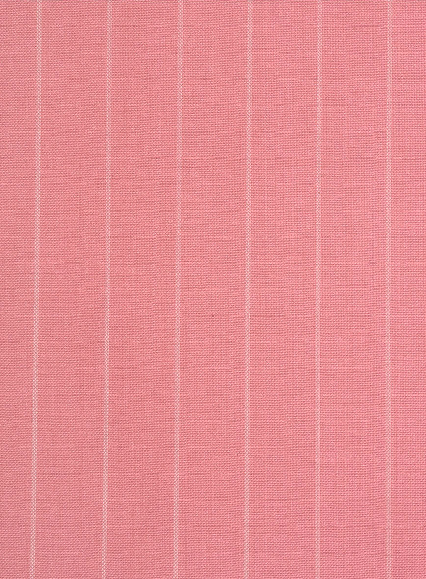 Napolean Petalo Stripe Pink Wool Pants - StudioSuits