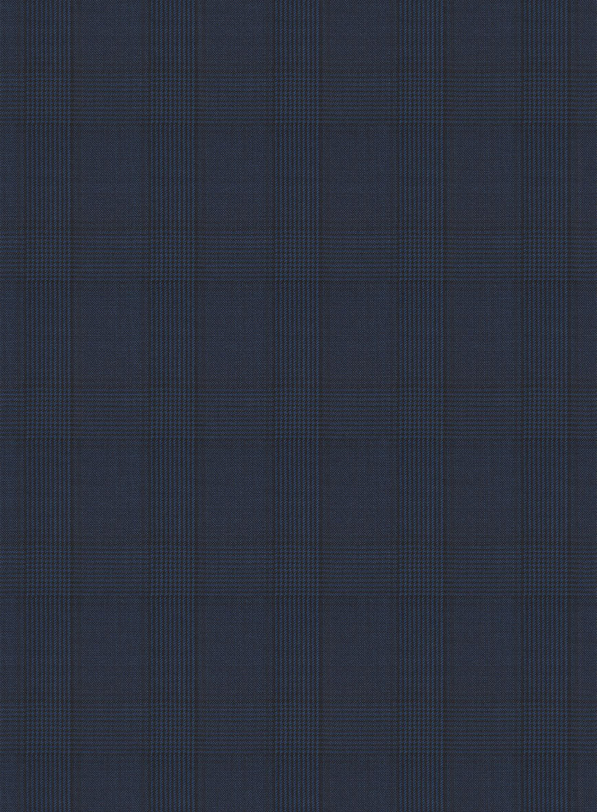 Napolean Preppy Blue Check Pants - StudioSuits