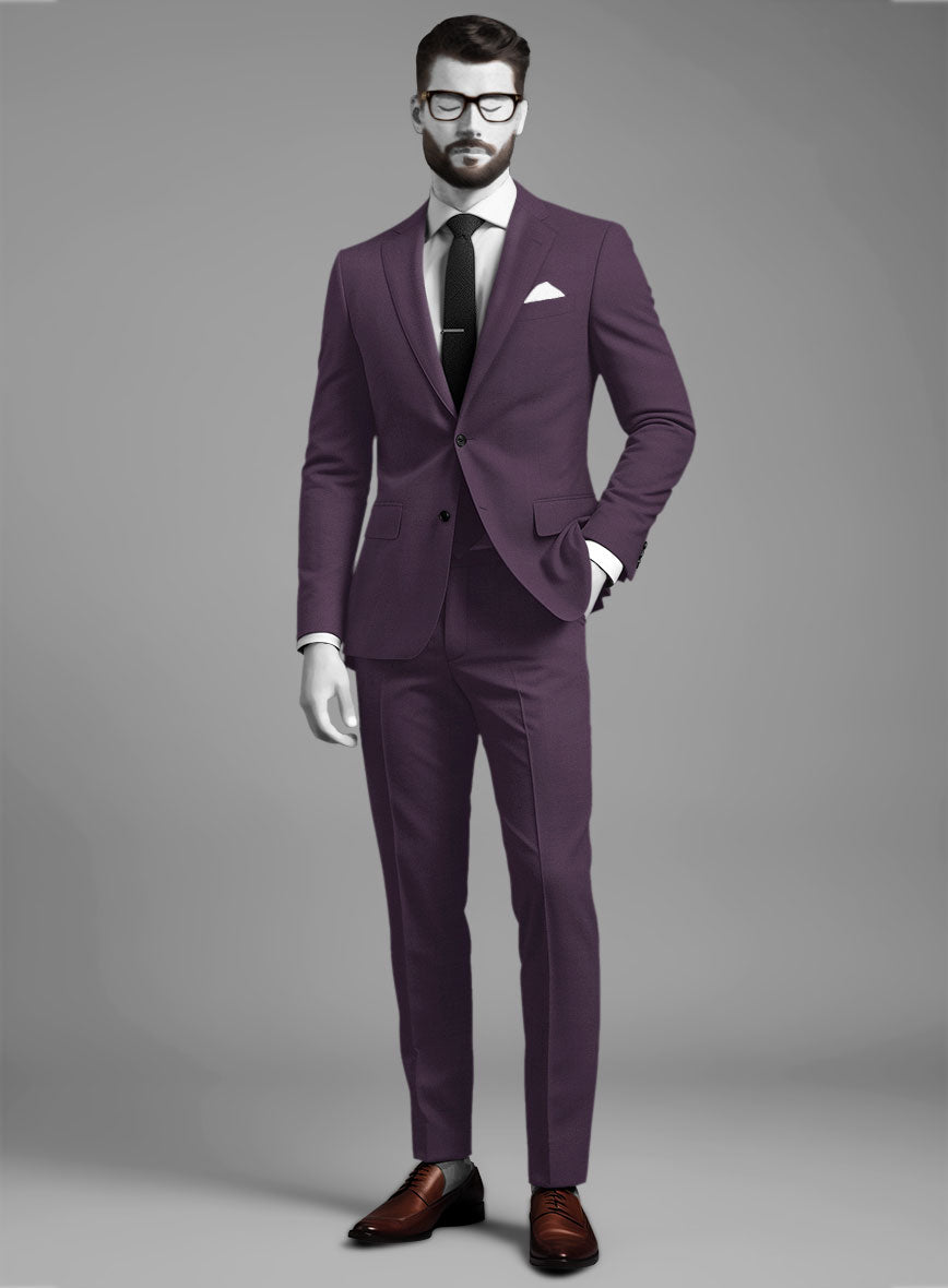 Napolean Purple Wool Suit – StudioSuits