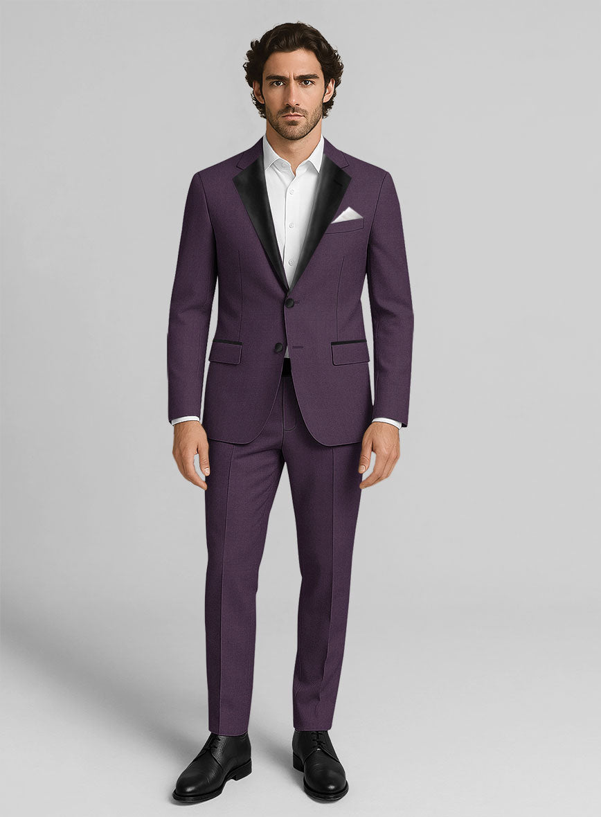 Napolean Purple Wool Tuxedo Suit – StudioSuits
