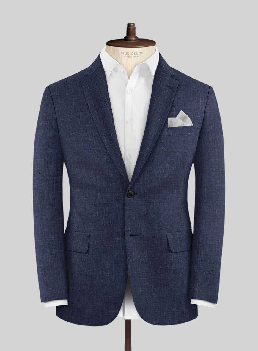 Napolean Ricci Brandy Blue Wool Suit - StudioSuits