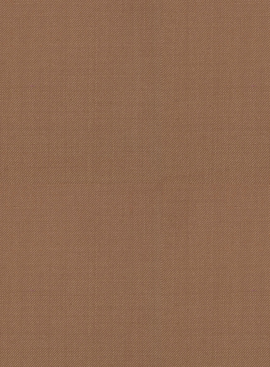 Napolean Caramel Brown Wool Pants - StudioSuits