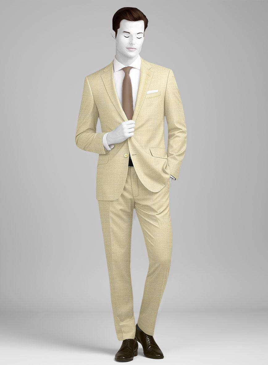 Beige Ludbrook Wool Newport Suit