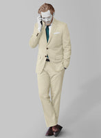 Napolean Stretch Beige Wool Suit - StudioSuits