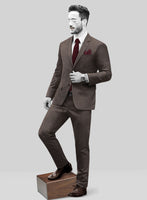 Napolean Stretch Brown Wool Suit - StudioSuits