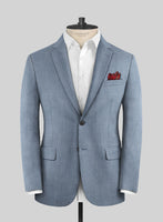 Napolean Stretch Light Blue Wool Suit - StudioSuits