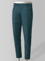 Napolean Stretch Teal Blue Wool Suit - StudioSuits