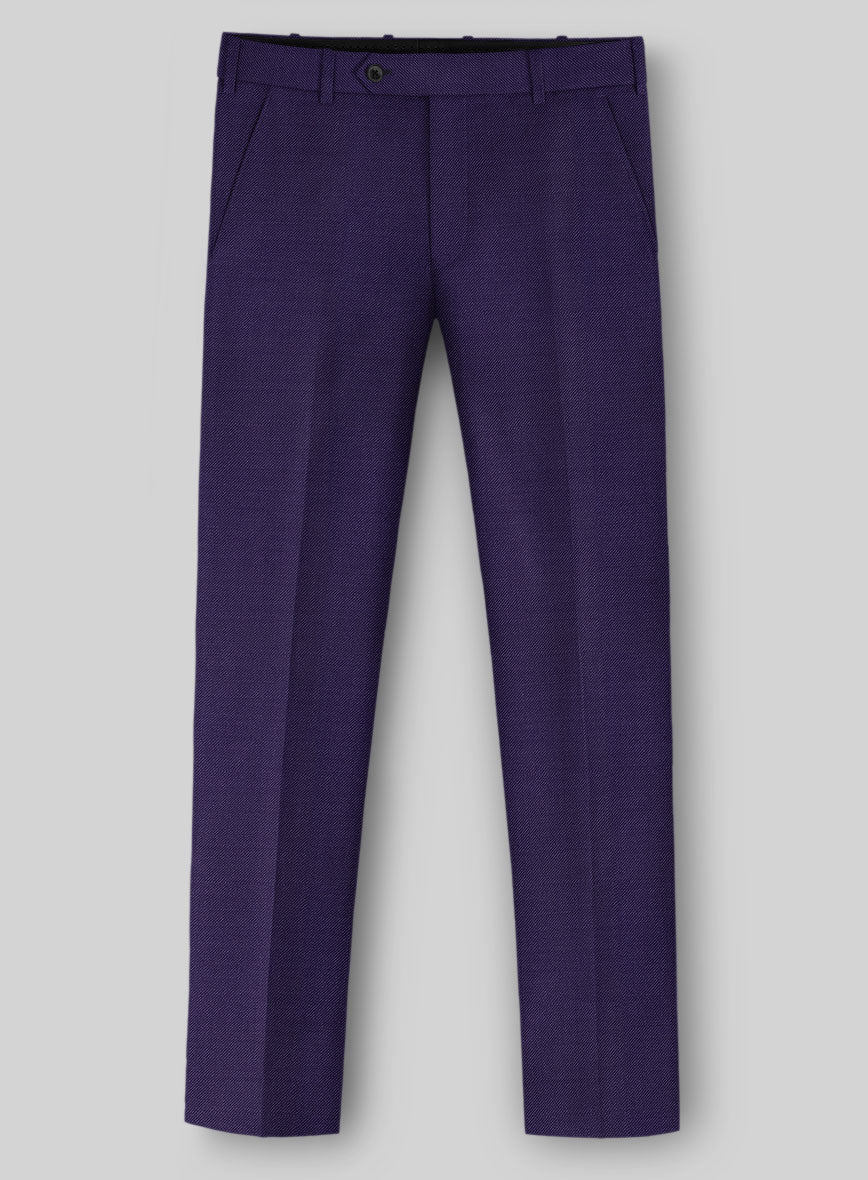 Napolean Violet Wool Pants - StudioSuits