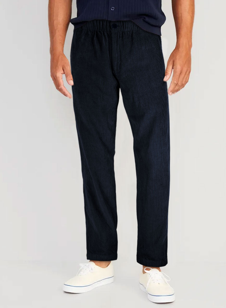 Easy Pants Navy Blue Corduroy - StudioSuits