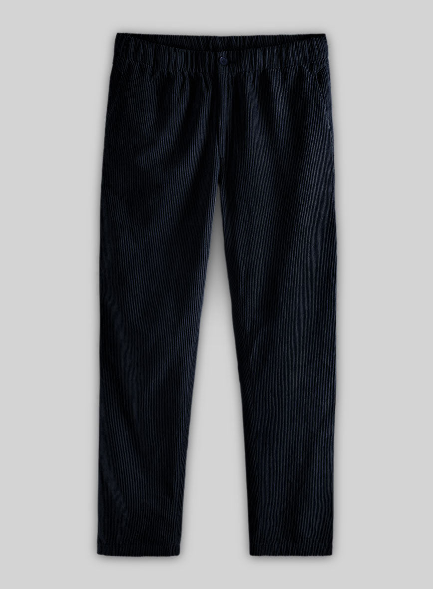 Easy Pants Navy Blue Corduroy - StudioSuits
