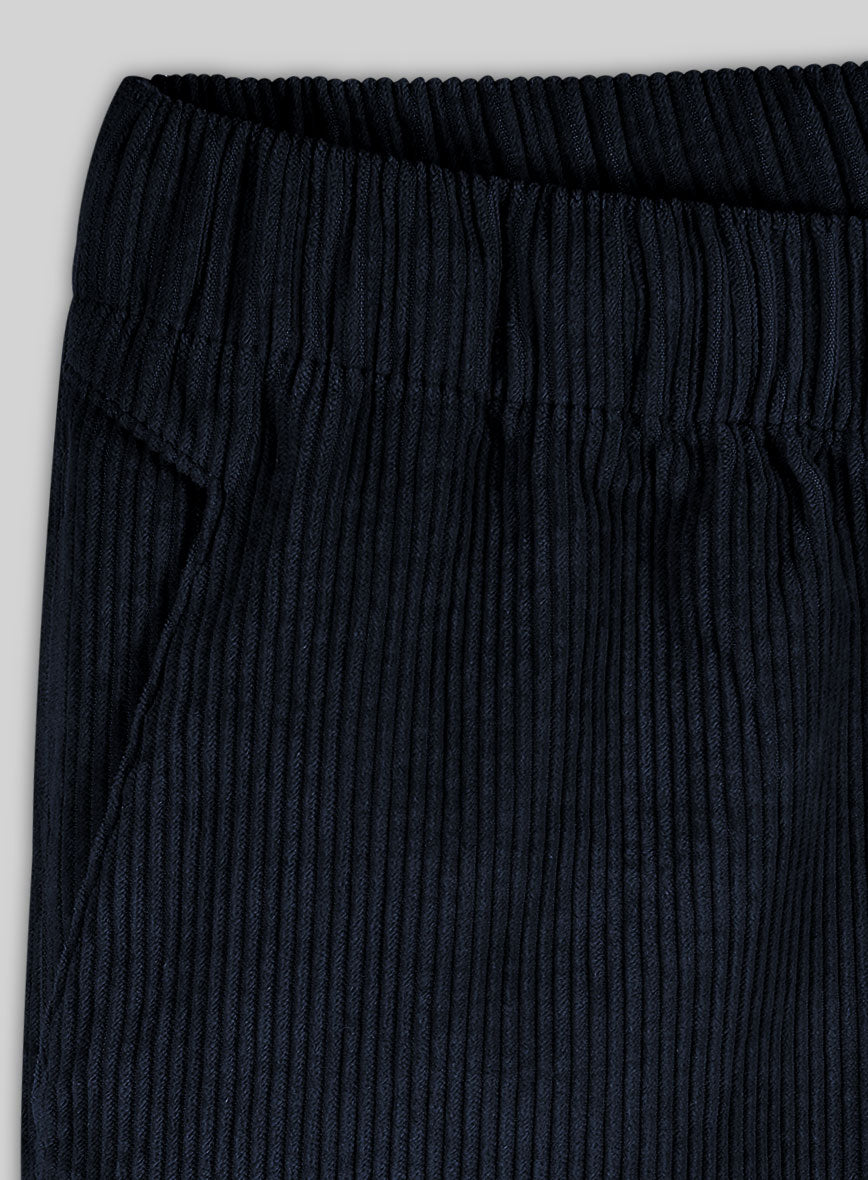 Easy Pants Navy Blue Corduroy - StudioSuits