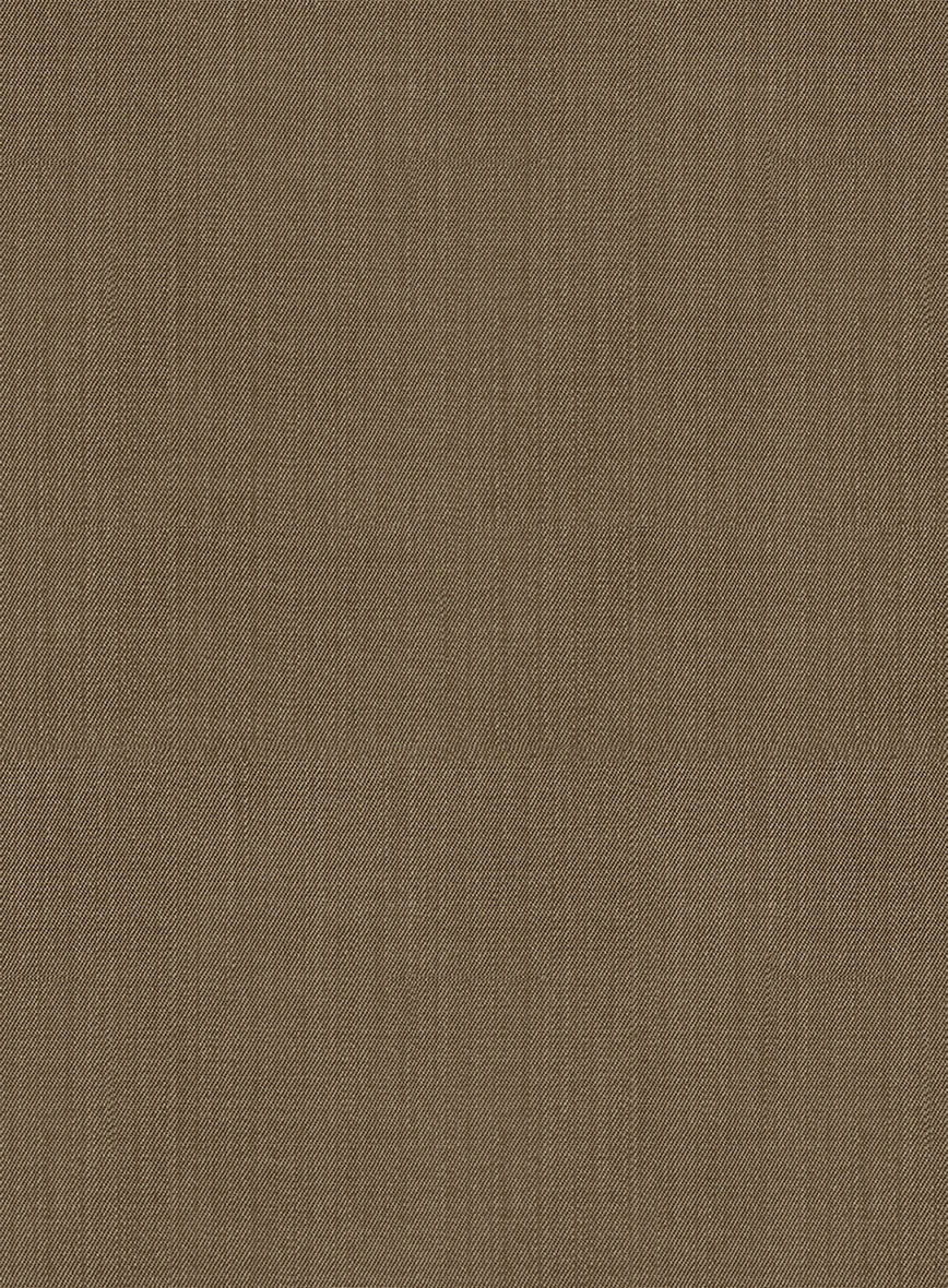 Napolean Tan Wool Pants - StudioSuits