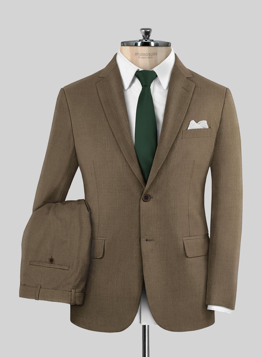 Napolean Tan Wool Suit - StudioSuits