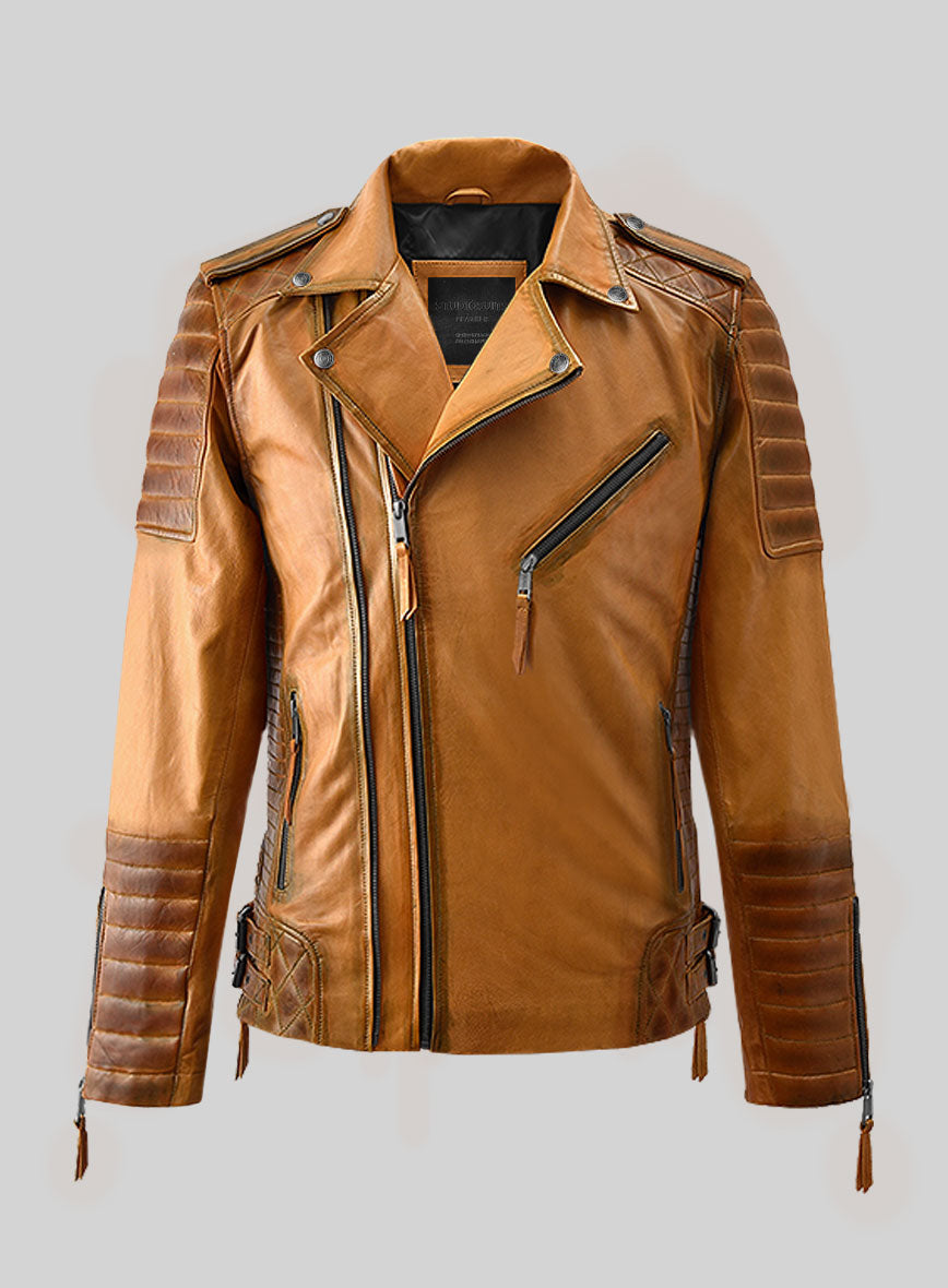 Outlaw Burnt Mustard Leather Jacket – StudioSuits