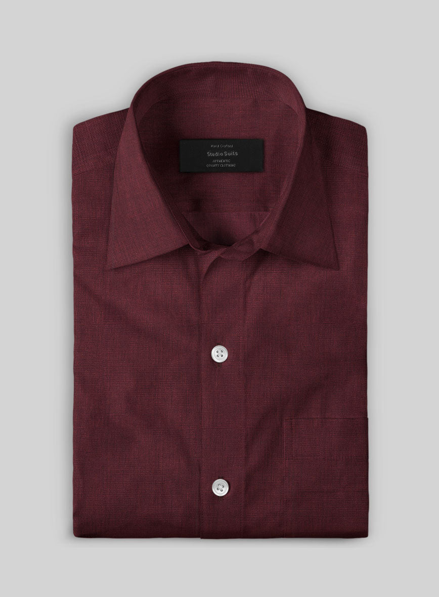 Plum Mist Cotton Shirt - StudioSuits