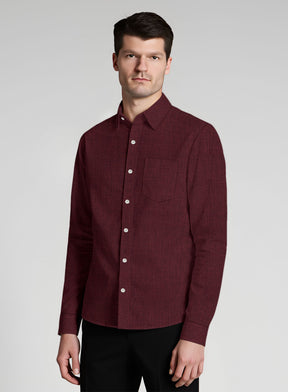 Plum Mist Cotton Shirt - StudioSuits