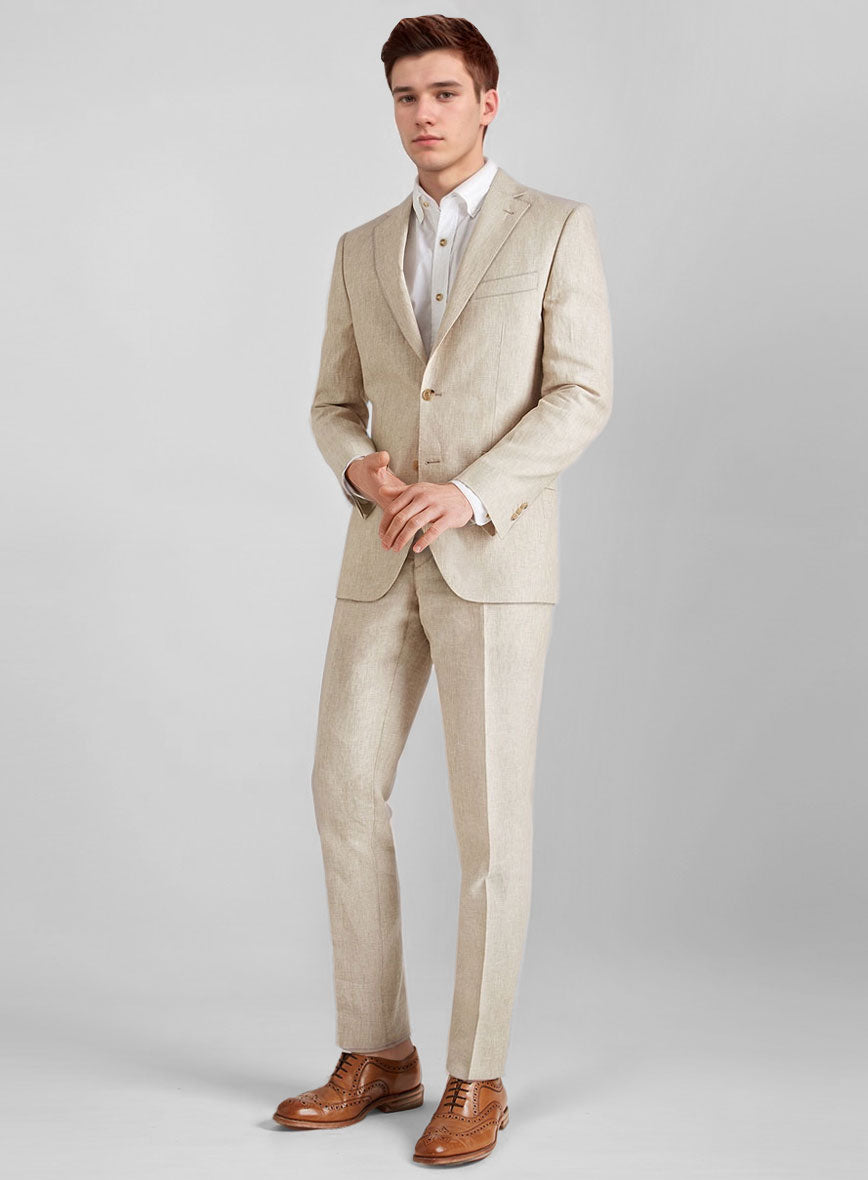 mens linen dress suits Men's Italian Meadow Linen Suit 100% Linen, Wedding & Party Ready by StudioSuits