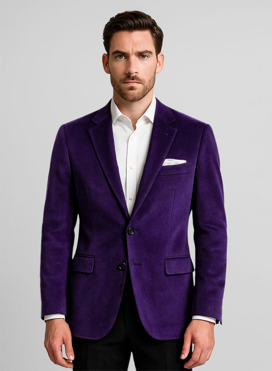 Purple Velvet Jacket - StudioSuits