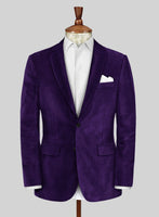 Purple Velvet Jacket - StudioSuits