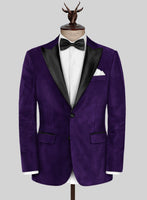 Purple Velvet Tuxedo Suit - StudioSuits