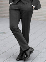 Reda Cashmere Gray Stripe Wool Suit - StudioSuits