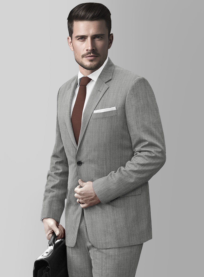 Reda Cashmere BW Prince Of Wales Wool Jacket - StudioSuits