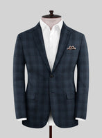 Reda Faruco Blue Checks Wool Suit - StudioSuits