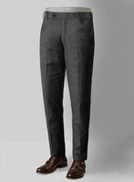 Reda Flannel Charcoal Wool Suit - StudioSuits