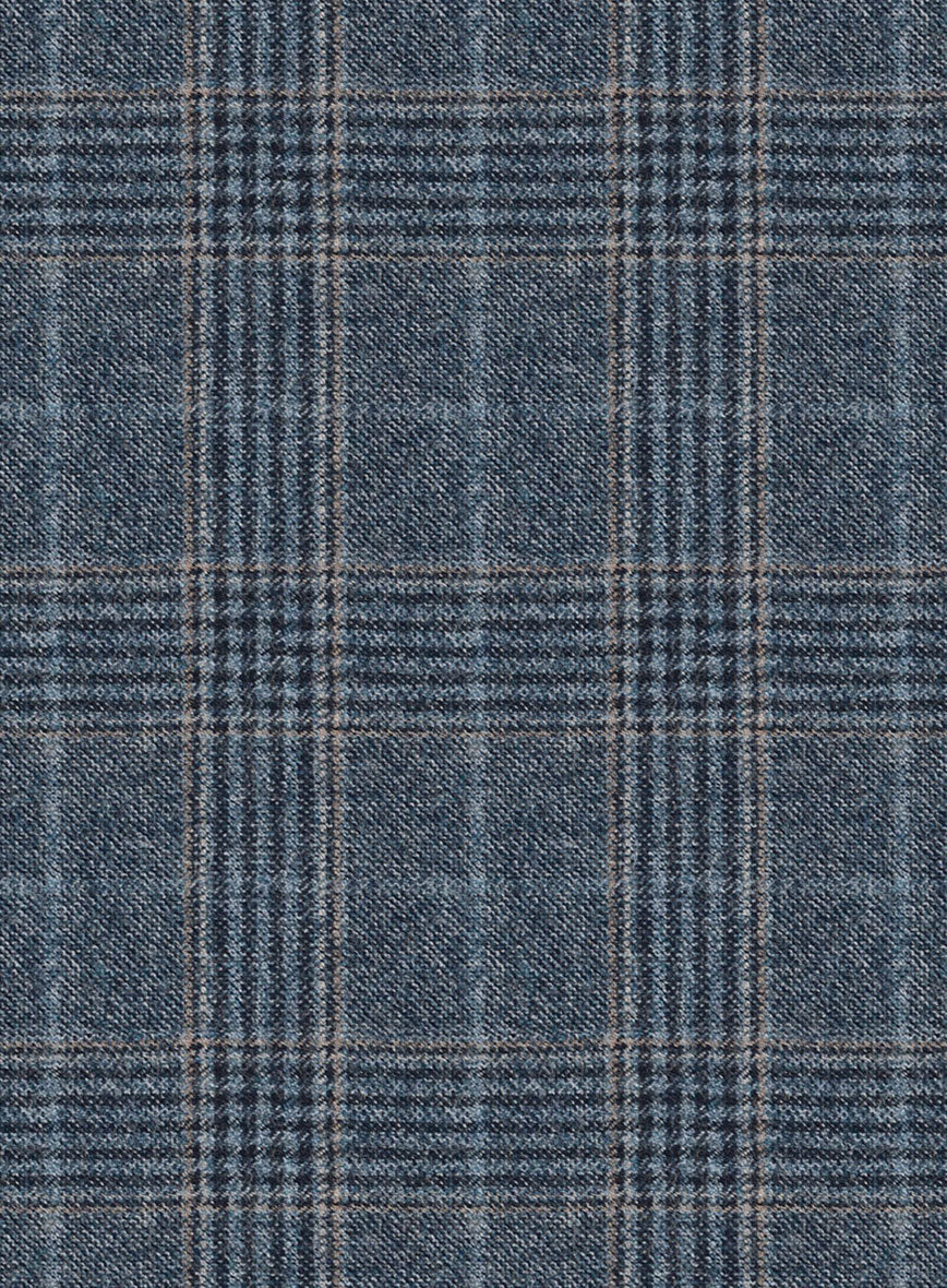 Reda Homio Blue Checks Wool Jacket - StudioSuits